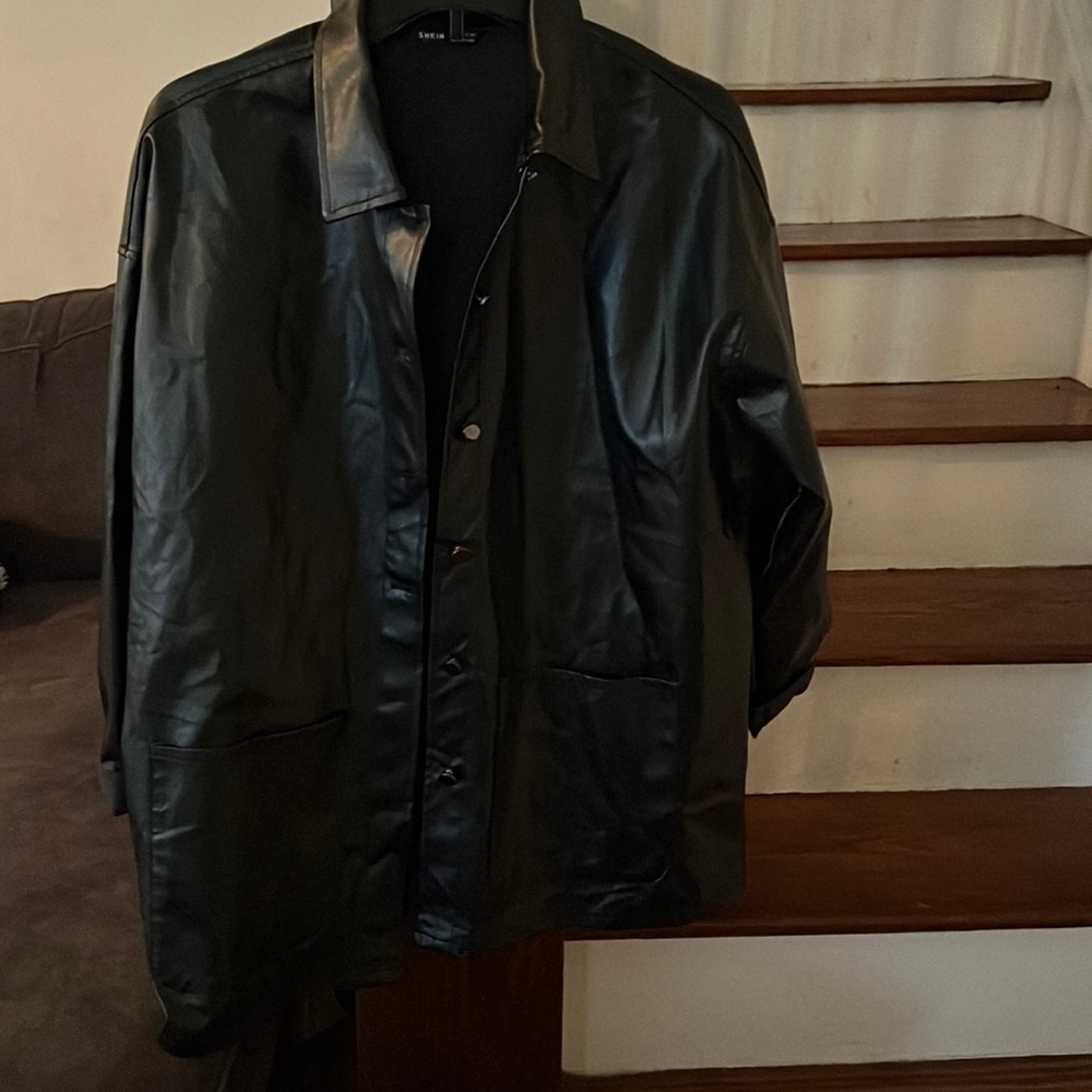 SHEIN black leather jacket US size 4